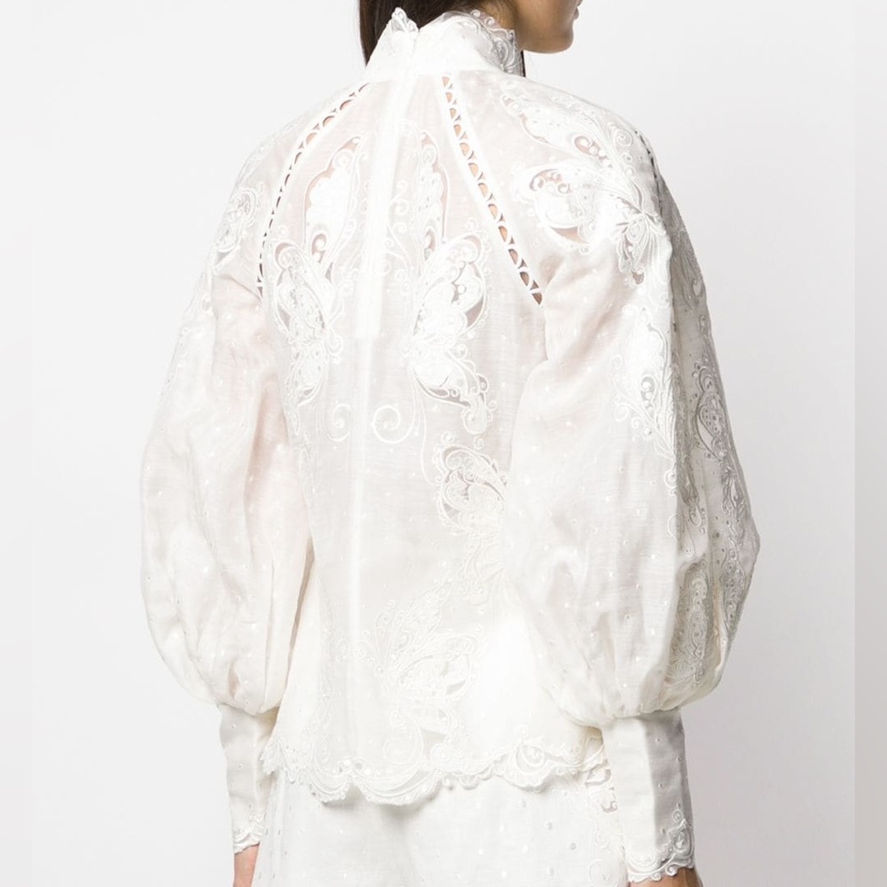NWT Zimmermann Super Eight Embroidered Shirt US6 - Picture 5 of 10